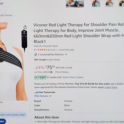Red light therapy for shoulder