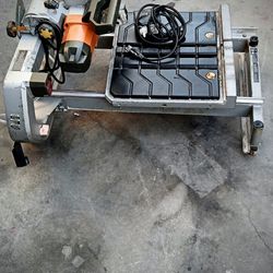 Ridgid R4007  7" in tile cutter saw with water pump  in good condition
