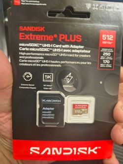 SanDisk 512GB v30 microSD cards