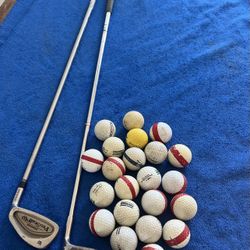 Golf Clubs Plus Balls 