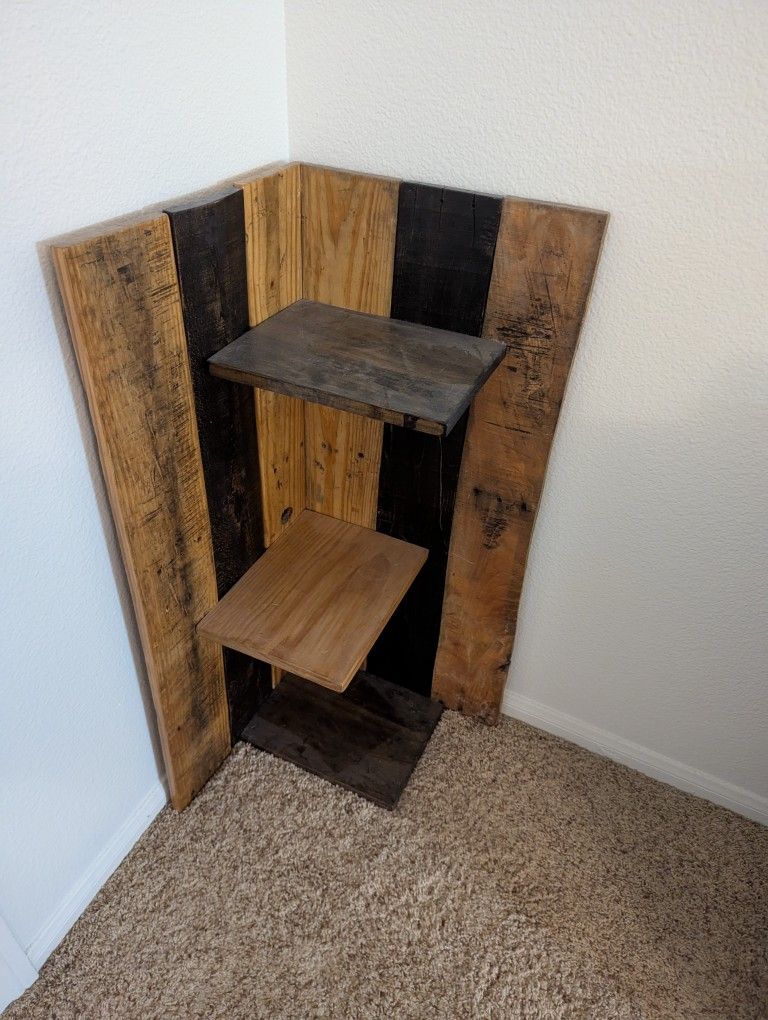 Wooden Corner Shelf