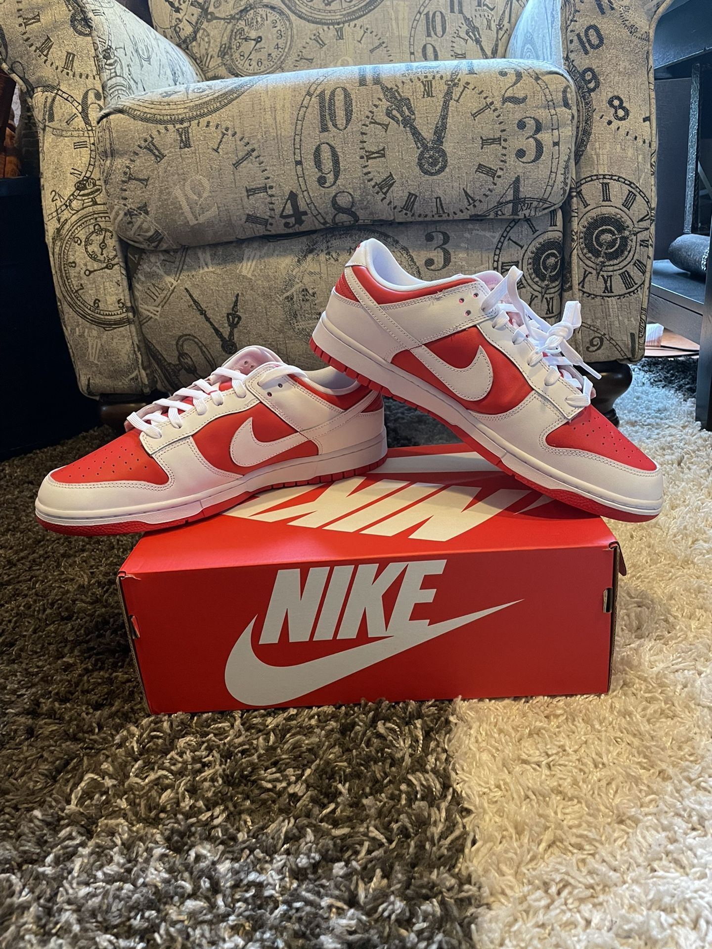 Nike Dunk Low Championship Red Size 13 Men