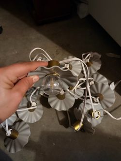 Floral patio lights 2 sets