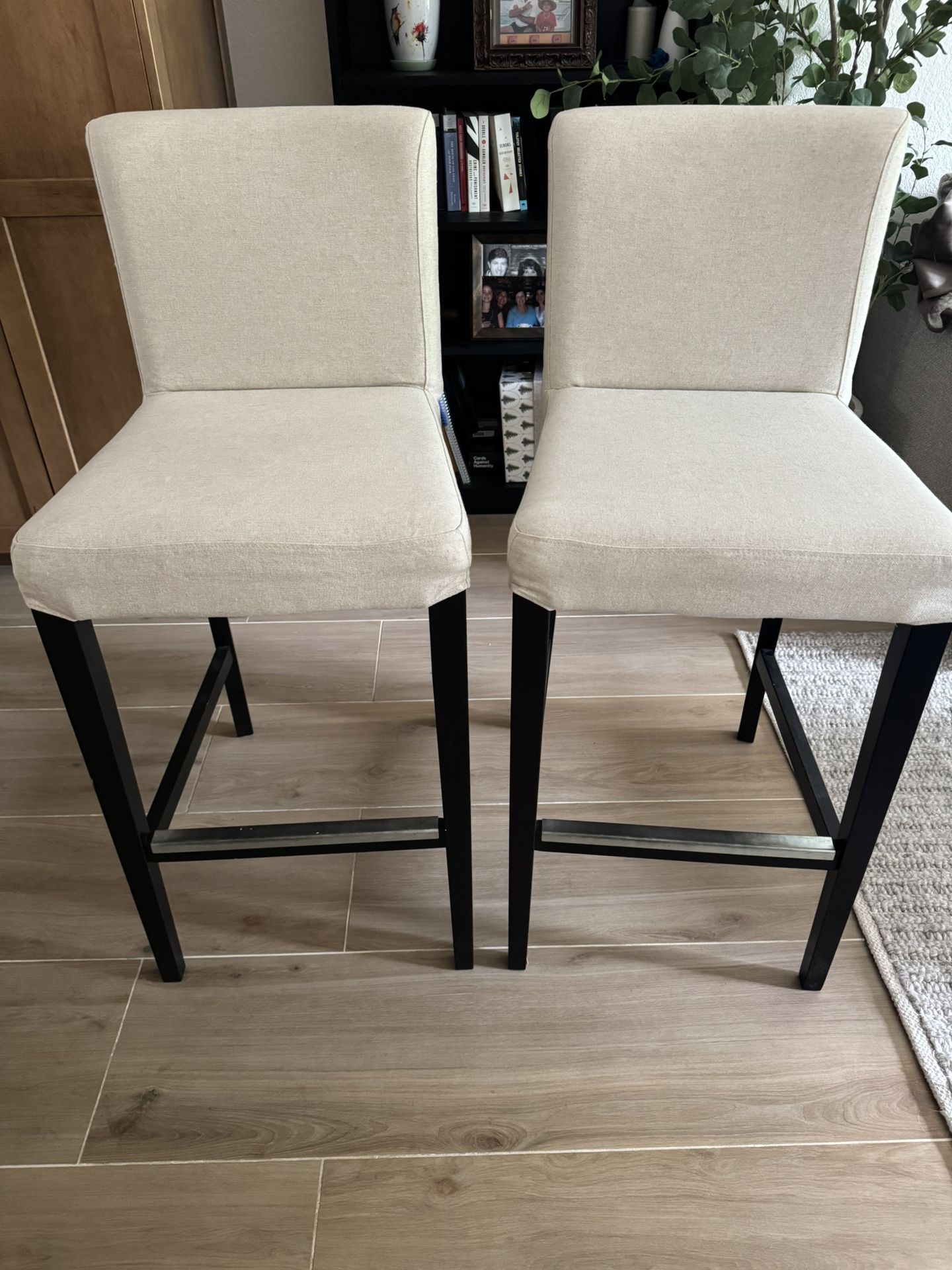 2 Padded Bar height Stools