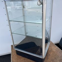 Store Display Case Small Showcase Glass 30 Inches High Locking