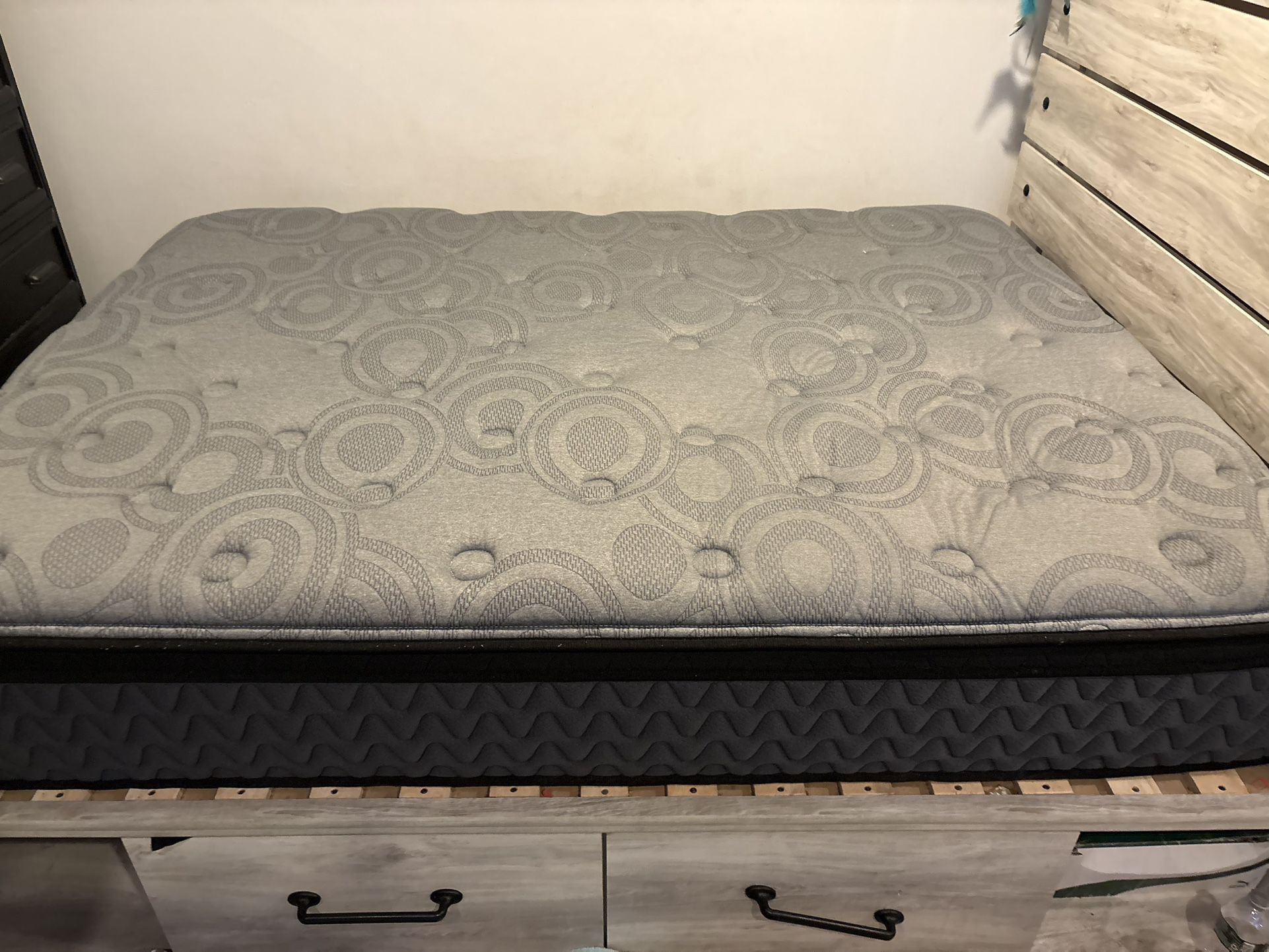 Queen Size Ashley Pillows Top Firm Mattress Brand New Only Two Years Old I’m Asking For 300