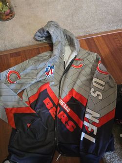 NFL Chicago Bears Zip-Up Medium Jacket