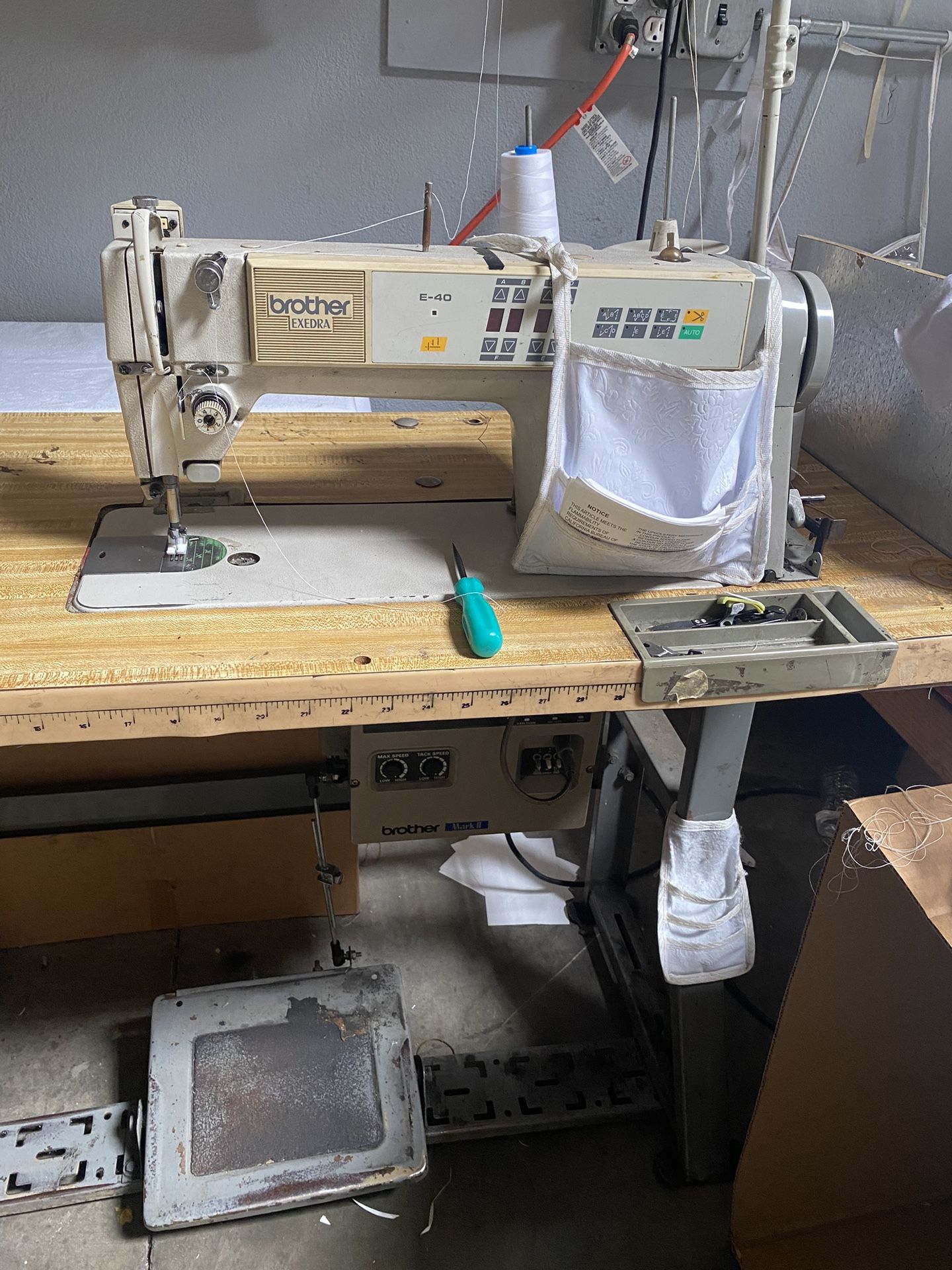 Brother Exedra E-40 LockStitch Single Needle Sewing Machine
