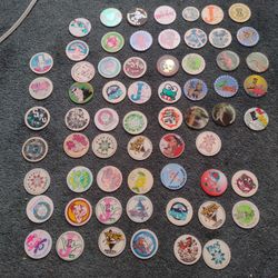 Vintage Pogs Bundle Of 63.  Cash Porch Pickup Redmond 