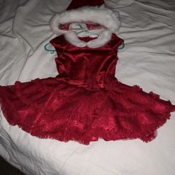 Vestido de navidad para 12 meses seminuevo