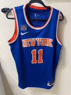 New York Knicks Jalen Brunson Nike Swingman  Finals Patch Jersey Sz. Large