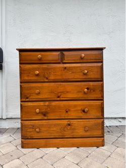 Tall wooden dresser