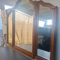 Antique Trifold Vanity Mirror ***update-Price Reduced***
