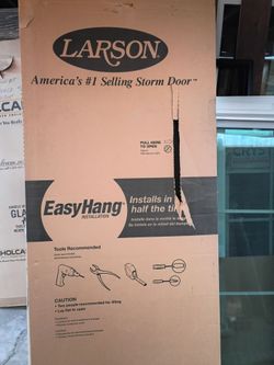 Screen door 32x80 brown,per screen mesh heavy duty,,new never install