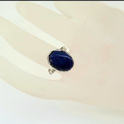 925 Sterling Silver Lapis Lazuli Ring