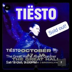 2 X Tiesto At The Great Hall Avant Gardner Brooklyn Sold Out
