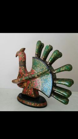 Vintage chintz bird kitchen block