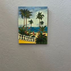 Decorative Handcrafted Tile For Hanging