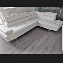 2- Piece sectional White Colour sofa Set