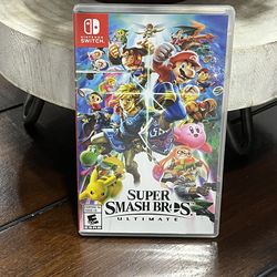Super Smash Bros. Ultimate Nintendo Switch Video Game, 2018 With Case
