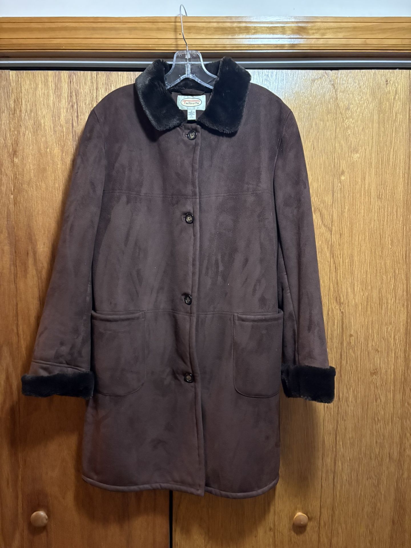 Vintage Talbots Brown Coat with Fur