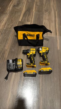 DEWALT ATOMIC 20-Volt MAX Lithium-Ion Cordless Combo Kit (2-Tool) with (2) 2.0Ah Batteries, Charger and Bag