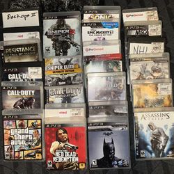 25 PS3 games And Controller