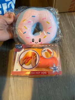 Donut and hot dog