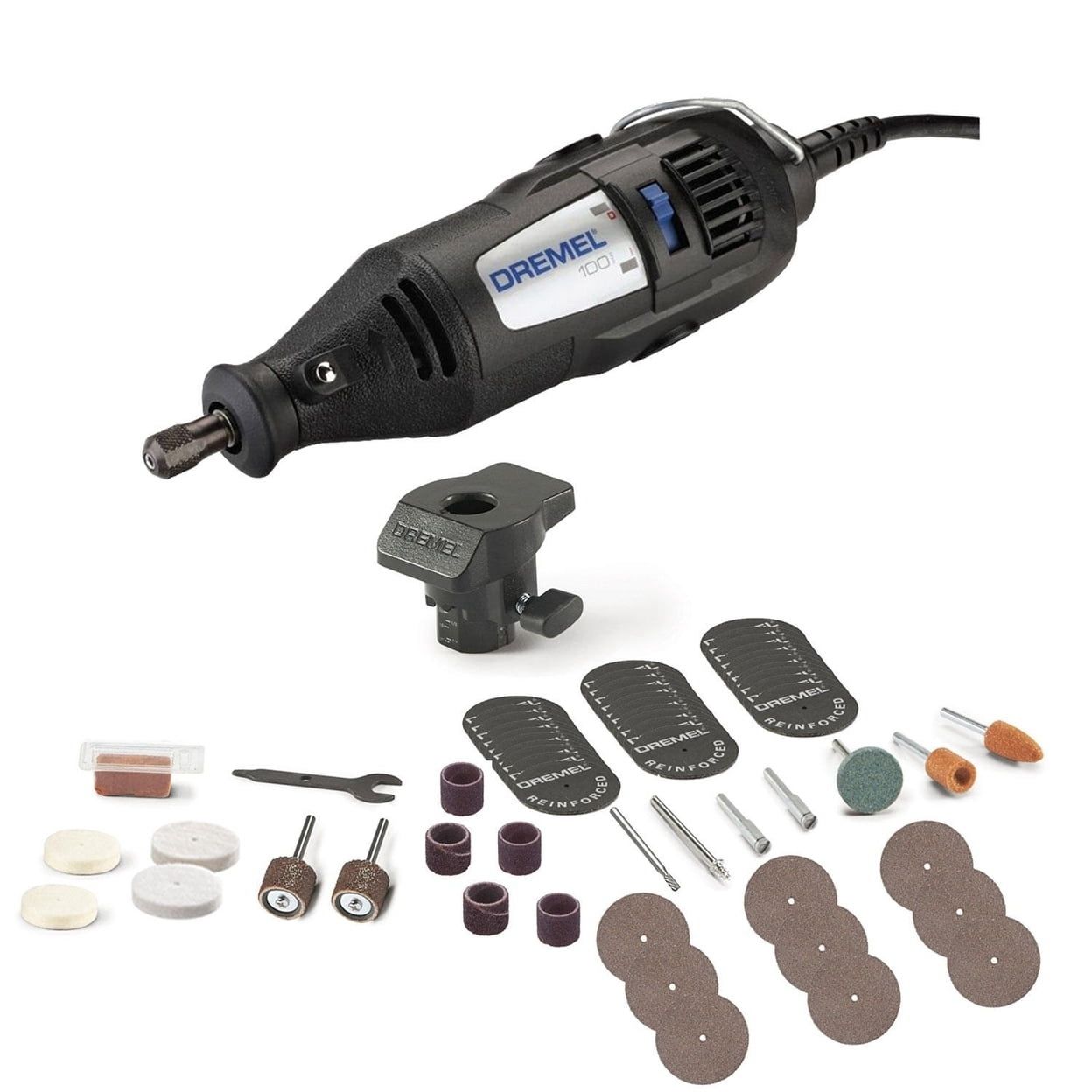Dremel Drill With Cord All Accessories And 2 Extra Packs Included