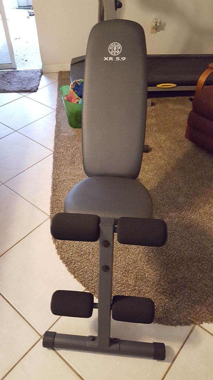 Gold's Gym XR 5.9 Adjustable Slant Workout Weight Bench