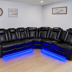 New Black Power Reclining Couch