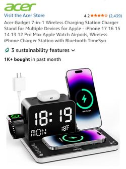 NEW ACER 7 IN 1 CHARGING STATION