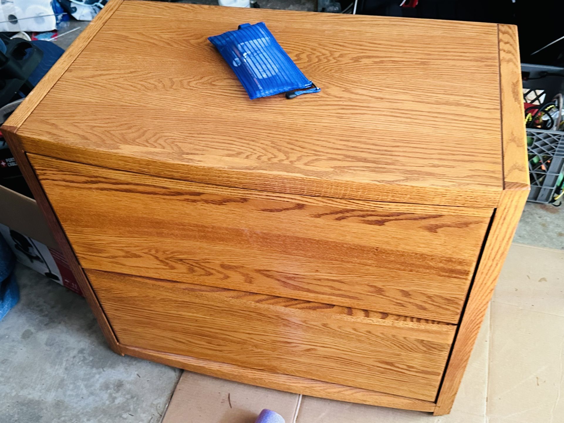 Oak Filing Cabinet