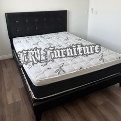 New Queen Bed Frame With Mattress 