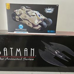 Mcfarlane Batman Vehicle bundle NEW