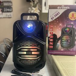 8β Bluetooth Rechargeable Speaker With Microphone & LED Party Ligths ππΆπ€