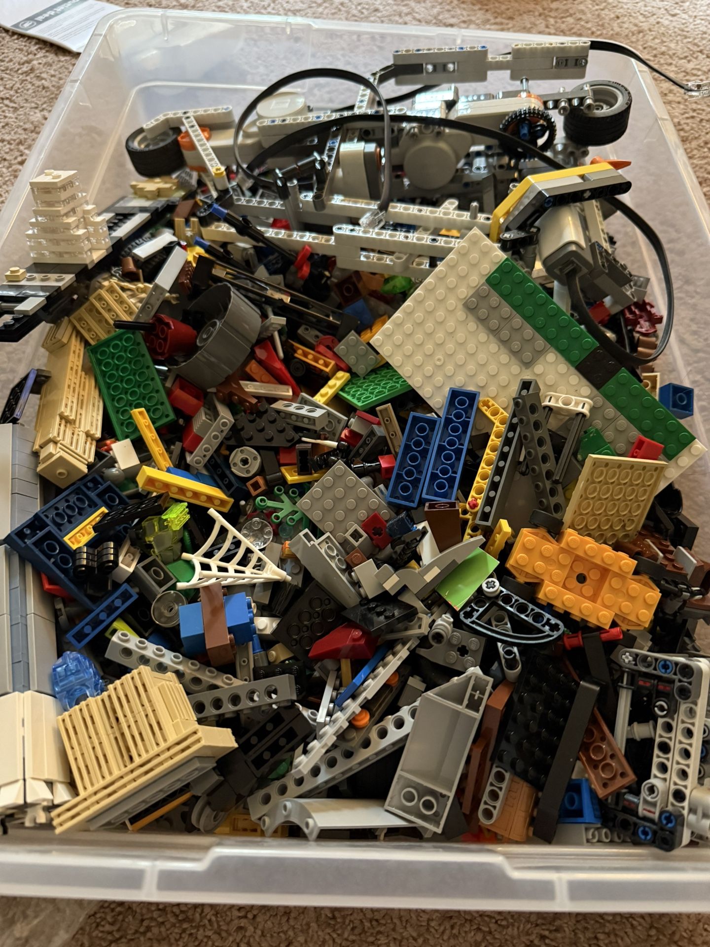 Bin Of LEGO parts And Pieces