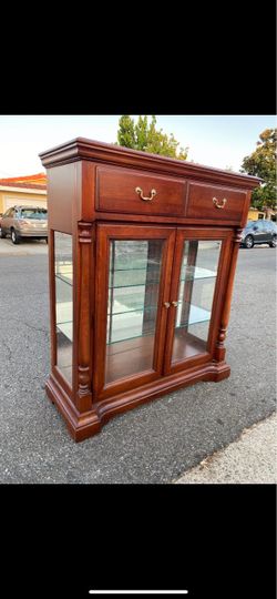 Buffet cabinet sideboard display case hutch