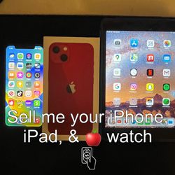 Sell iphone, ipad, and Apple Watches