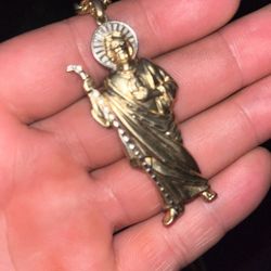 San Judas Gold 14k Pendent 