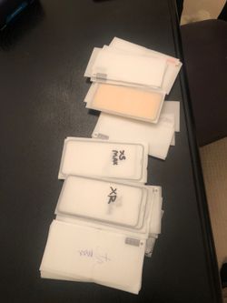 Glass tempered iPhone screen protectors. Lot sale. & iPhone cases