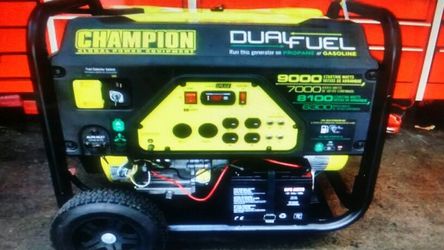 7-9000 watt Generator Dual Fuel Propane & Gasoline. Like New Reg $1000, Now $600 firm