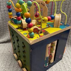 Wooden B. Zany Zoo Baby Activity Cube