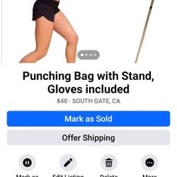 Punching Pear Bag With Gloves
