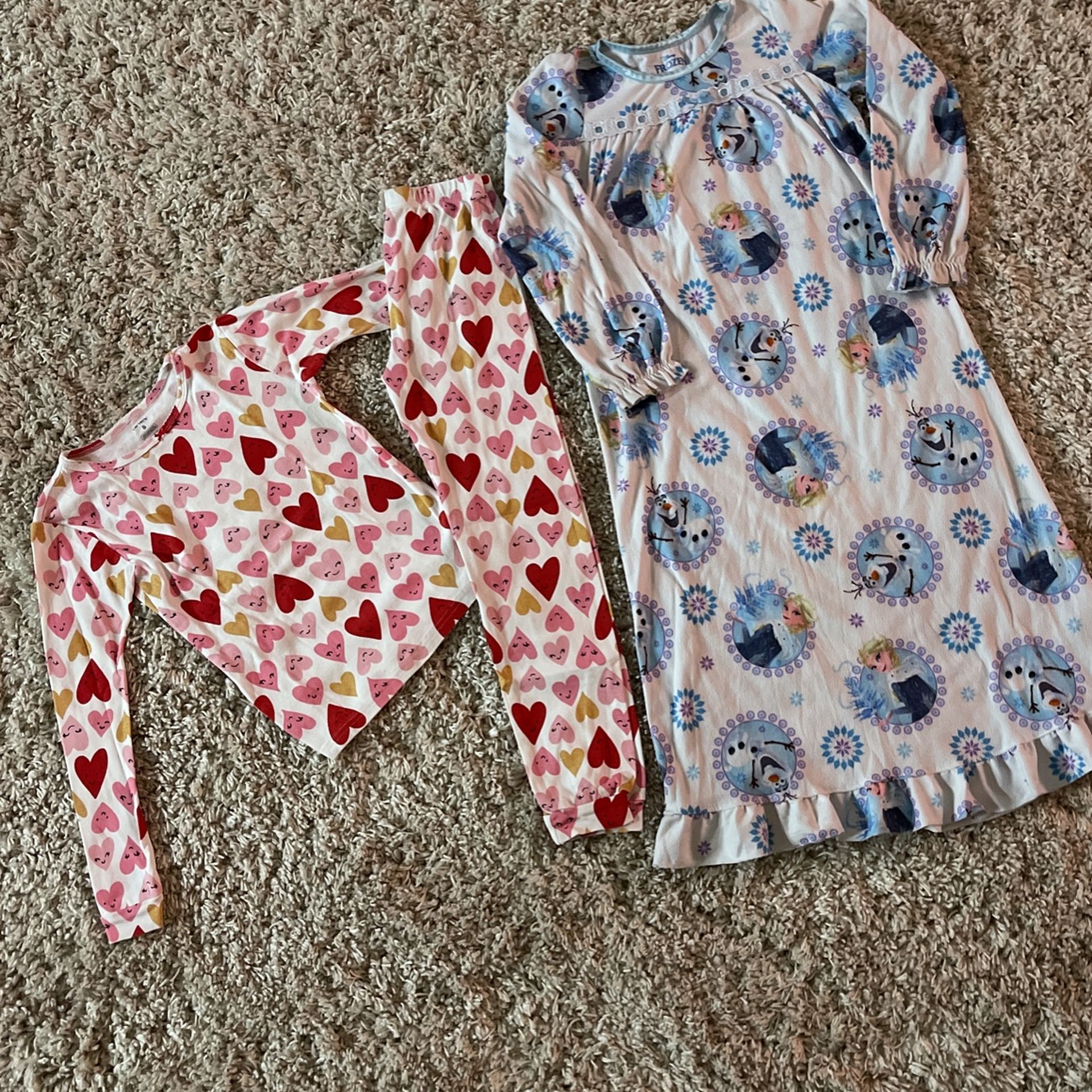 Girls Pajamas, Size 8