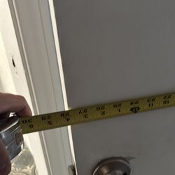 Left hand swing 28 inch door