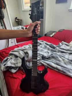 Black Galaxy electric guitar