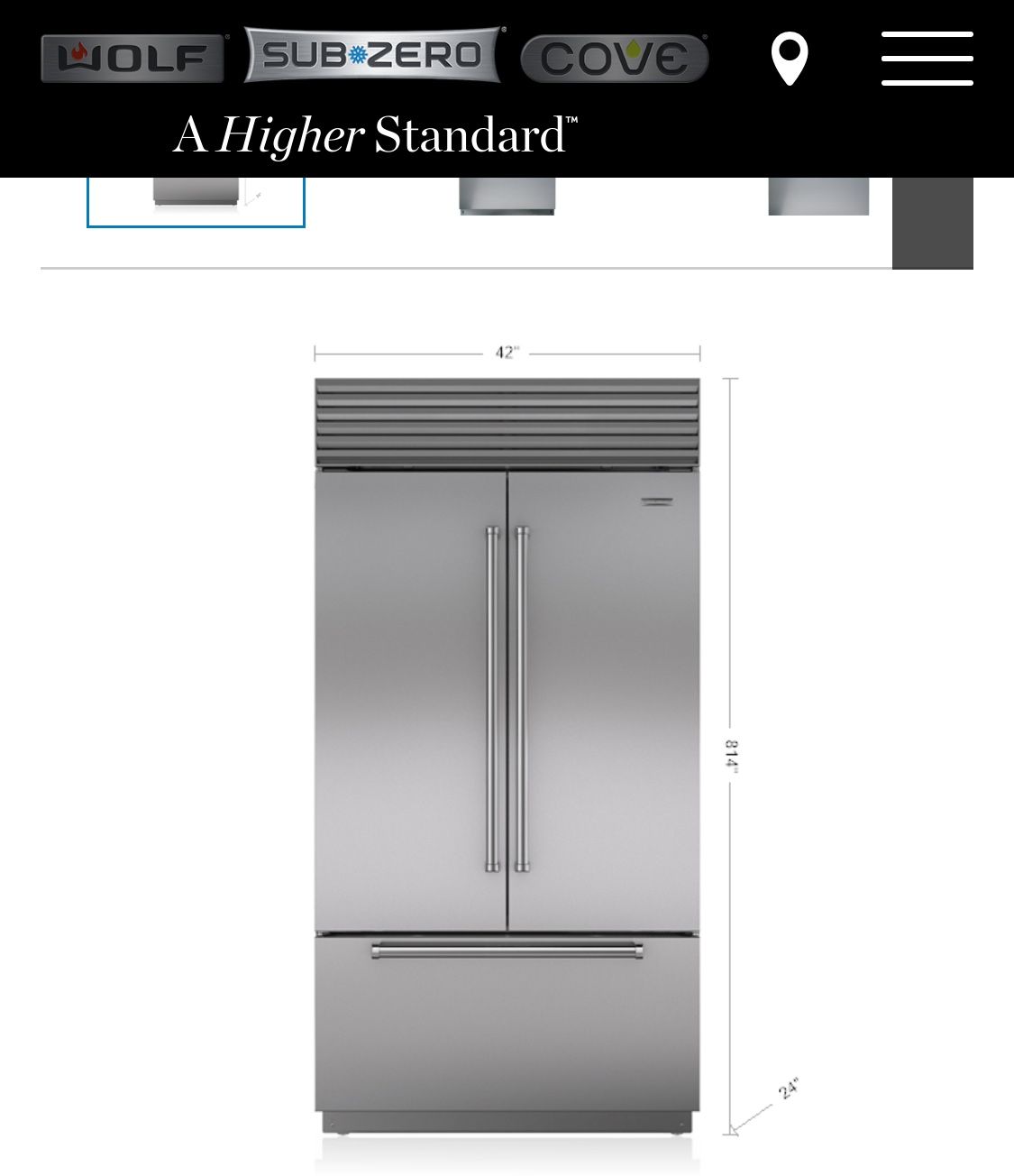 π₯ Sub-Zero 42β Built-In French Door Refrigerator/Freezer β Stainless Steel | Model: BI-42UFD/S/TH π₯
