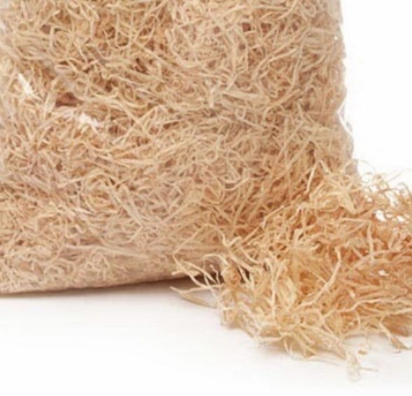Ribbon cut 100%Natural Wood Excelsior*Gift baskets, packing, mulch