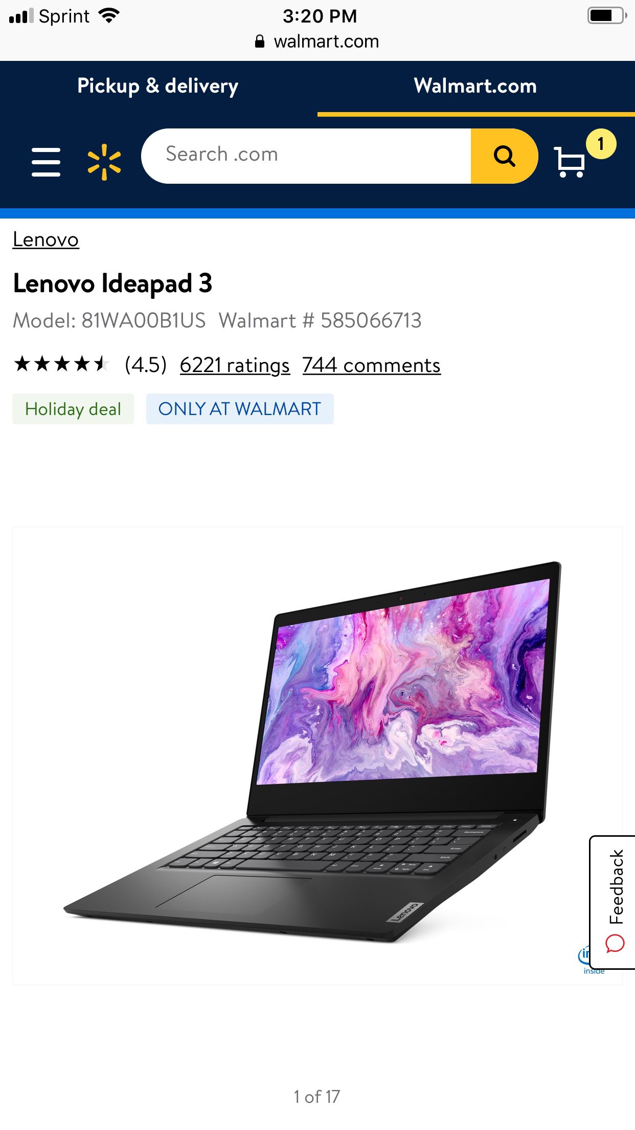 Lenovo Ideapad 3 Laptop Brand New Unopened